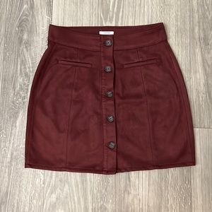 Maurices Maroon Skirt